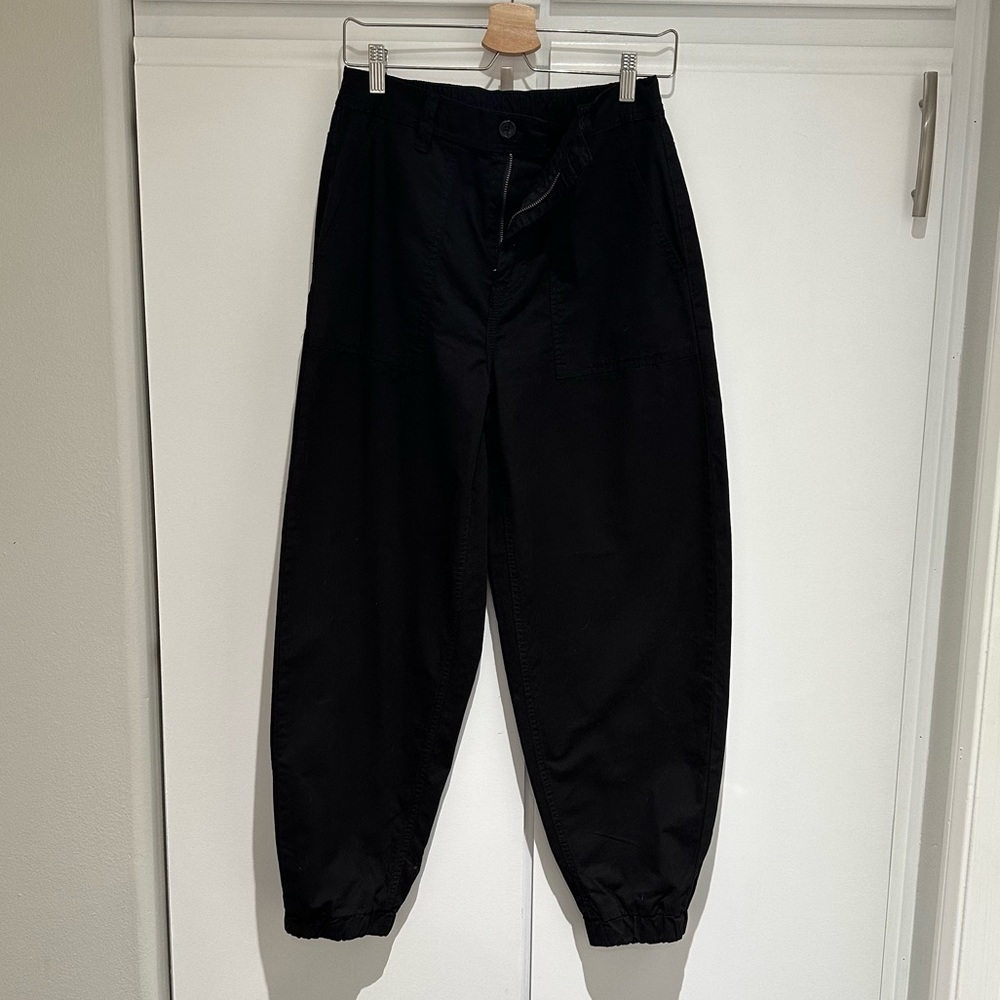 Noisy May Elasticated Cuff Cargo Pants In Black - image 5